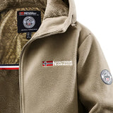 Men's Sherpa Lined Hooded Utility Jacket