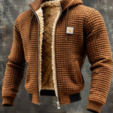 Men's Sherpa Lined Knit Zip Jacket