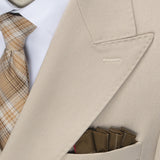 Men's Camel Double-Breasted Two Piece Set
