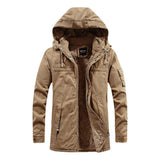 Men's Hooded Sherpa Lined Parka Jacket