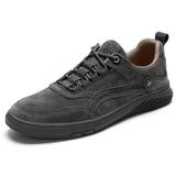 Men's Suede Casual Lace-Up Shoes
