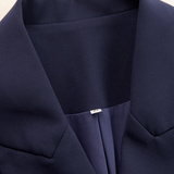 Women's Tailored Lapel Collar Button-Front Midi Dress