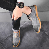 Men's Suede Casual Oxford Shoes