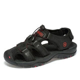 Men's Adjustable Outdoor Hiking Sandals, Rubber Sole