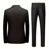Men's Three-Piece Slim Fit Suit