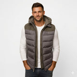 Men's Hooded Quilted Puffer Vest