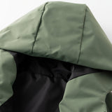 Men's Colour Block Hooded Zip Jacket