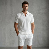 Men's Polo Shirt and Shorts Set