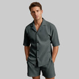 Men's Camp Collar Shirt & Shorts Set