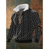 Men's Sherpa Collar Quarter Zip Sweater
