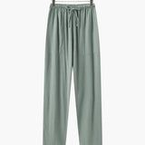 Men's Relaxed Fit Linen Drawstring Trousers