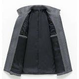 Men's Button Front Knit Overshirt Jacket