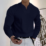 Men's V-Neck Long Sleeve Shirt