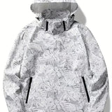 Men's Hooded Lightweight Windbreaker Jacket