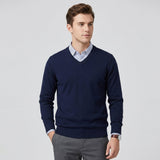 Men's V-Neck Knit Sweater