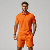 Men's Polo Shirt & Shorts Set