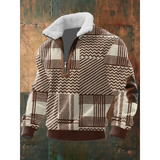 Men's Sherpa Collar Quarter Zip Sweater