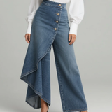 Women's Lightweight Black Wrap Trousers