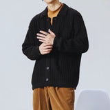 Men's Cable Knit Button Cardigan