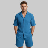 Men's Camp Collar Shirt & Shorts Set