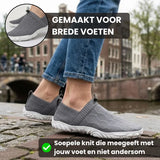 Men's Wide Toe Box Knit Slip-On Walking Shoes