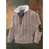 Men's Sherpa Collar Quarter Zip Sweater