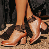 Women's Cut-Out Block Heel Buckle Sandals