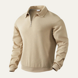 Men's Quarter Zip Lightweight Classic Fit Sweater