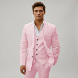Men's Linen Three-Piece Suit