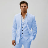 Men's Linen Three-Piece Suit