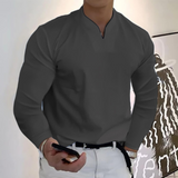 Men's V-Neck Long Sleeve Shirt