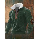 Men's Sherpa Collar Quarter Zip Sweater
