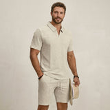 Men's Polo Shirt and Shorts Set
