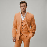Men's Linen Three-Piece Suit