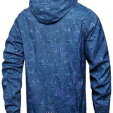 Men's Hooded Lightweight Windbreaker Jacket