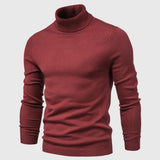 Men's Slim-Fit Roll Neck Long Sleeve Sweater
