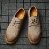 Men's Suede Casual Oxford Shoes