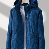 Men's Hooded Lightweight Windbreaker Jacket