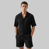 Men's Camp Collar Shirt & Shorts Set