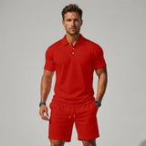 Men's Polo Shirt & Shorts Set