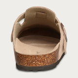 Men's Suede Buckle Clogs