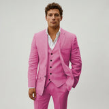 Men's Linen Three-Piece Suit