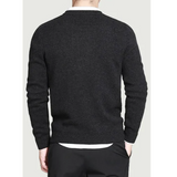Men's V-Neck Knit Pullover Sweater