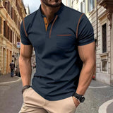 Men's Contrast Trim Polo Shirt