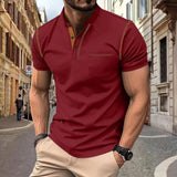 Men's Contrast Trim Polo Shirt