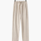 Men's Relaxed Fit Linen Drawstring Trousers