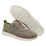 Men's Knit Lace-Up Casual Shoes