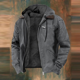 Men's Hooded Utility Zip Jacket