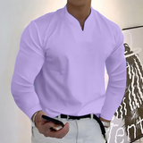 Men's V-Neck Long Sleeve Shirt