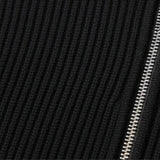 Men's Quarter-Zip Ribbed Knit Casual Sweater